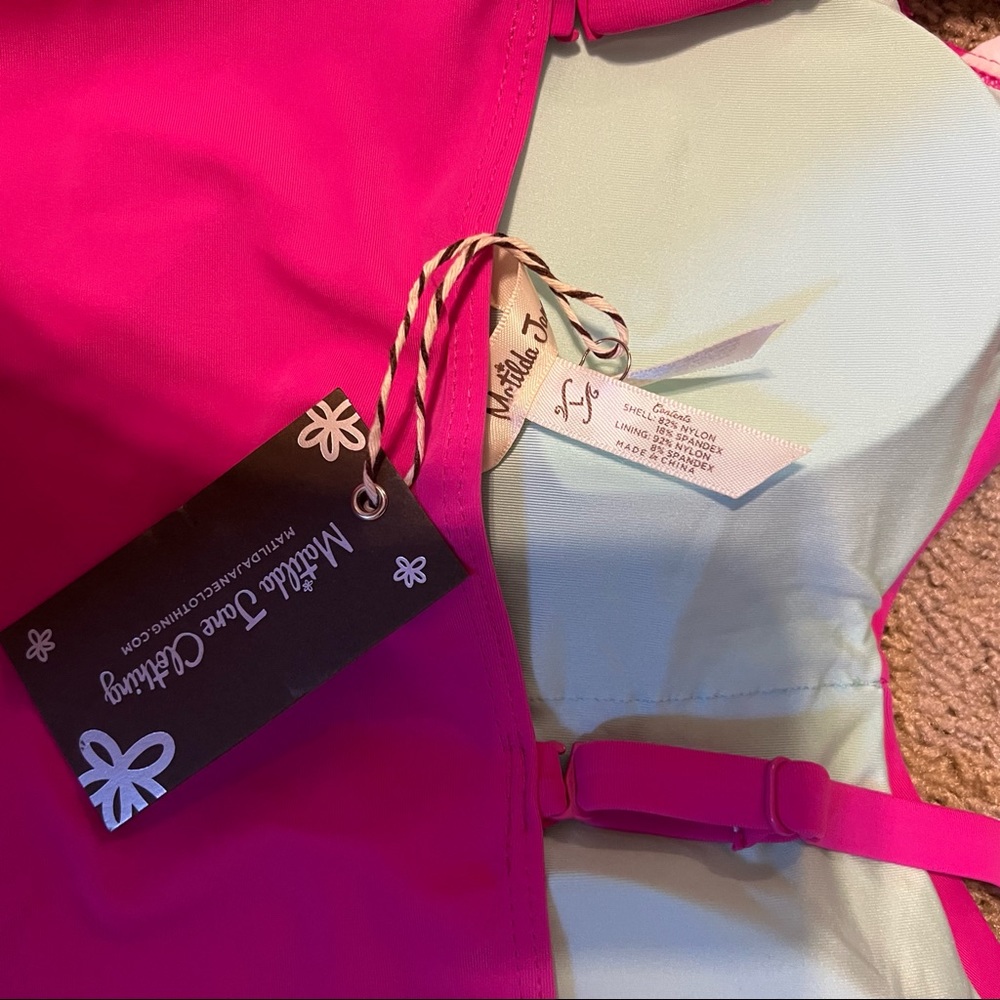 NWT Matilda Jane Sunrise Swim set ruffle top and bottoms - Picture 4 of 10